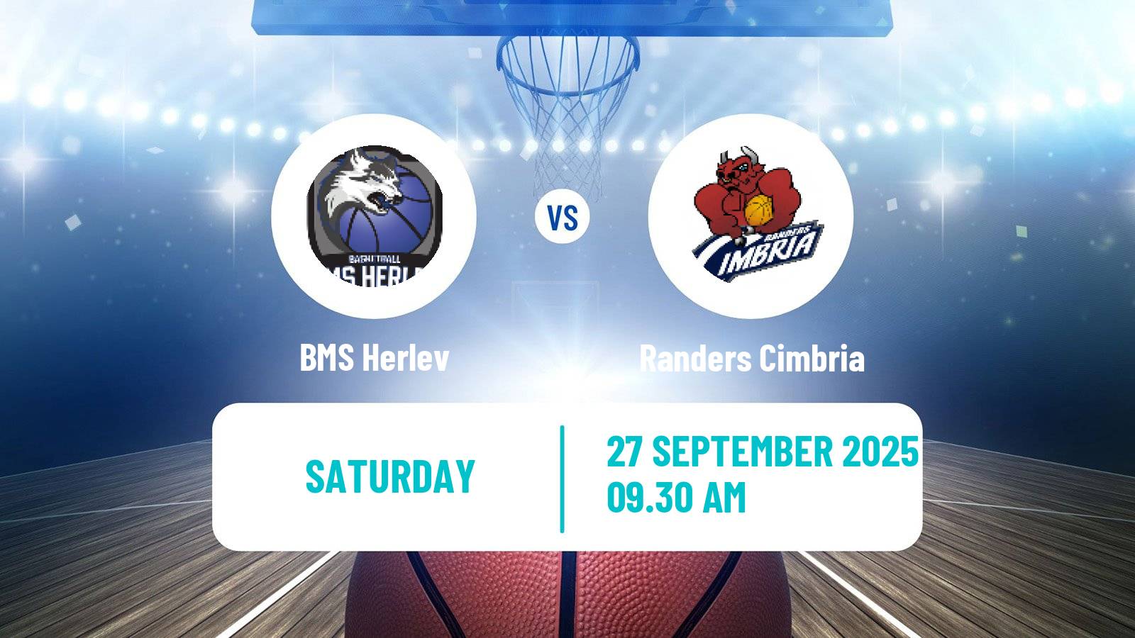 Basketball Danish Basketligaen BMS Herlev - Randers Cimbria
