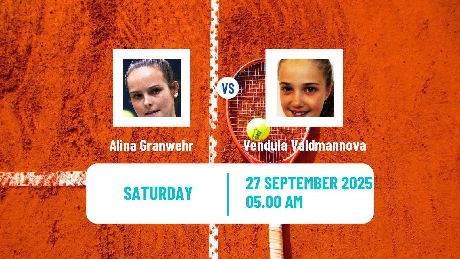 Tennis ITF W35 Monastir 5 Women Alina Granwehr - Vendula Valdmannova