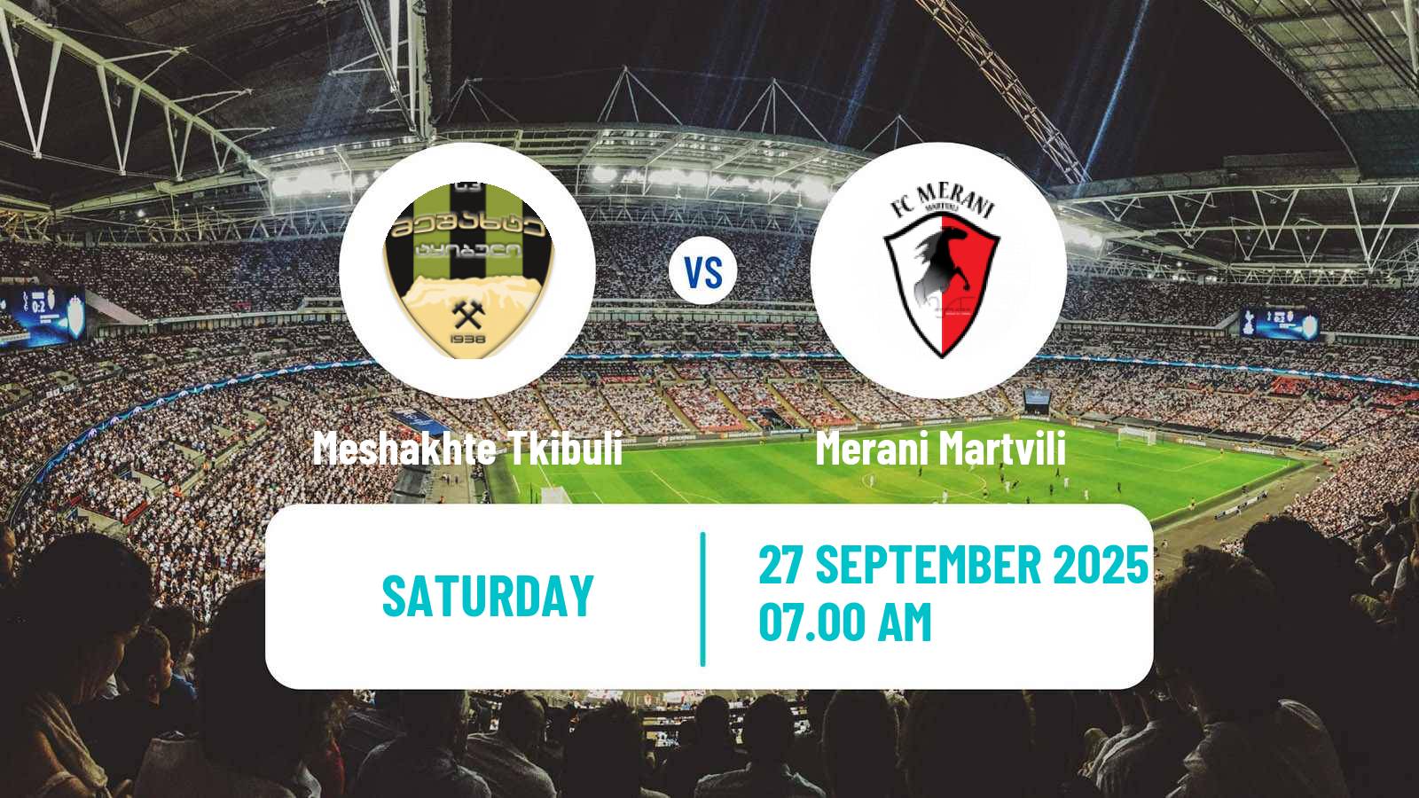 Football Georgian Erovnuli Liga 2 Meshakhte Tkibuli - Merani Martvili
