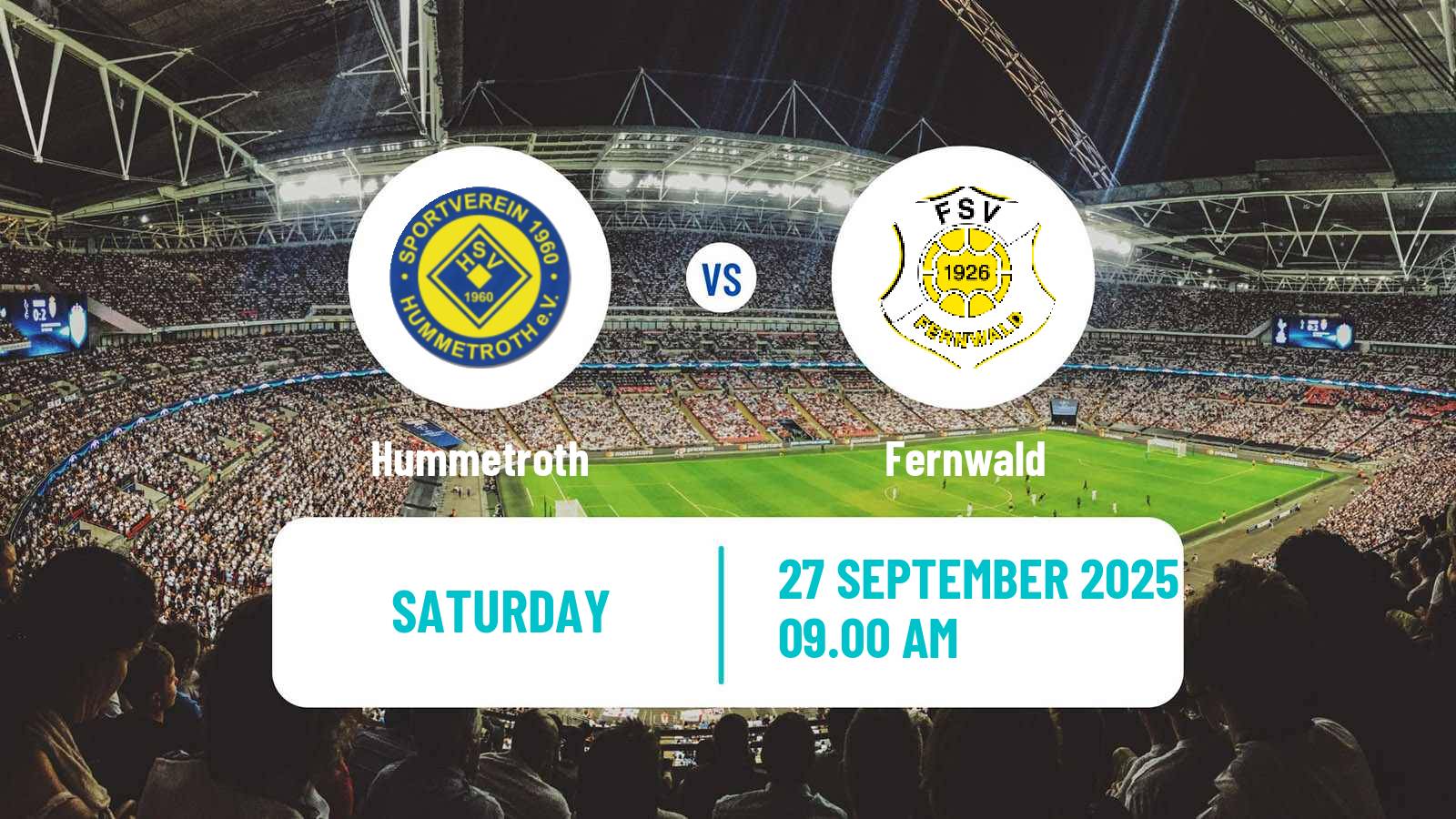 Football German Oberliga Hessen Hummetroth - Fernwald