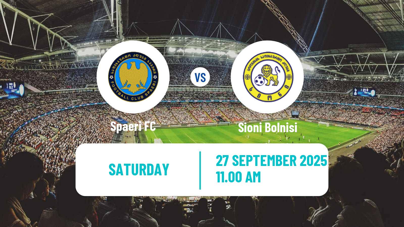 Football Georgian Erovnuli Liga 2 Spaeri - Sioni Bolnisi