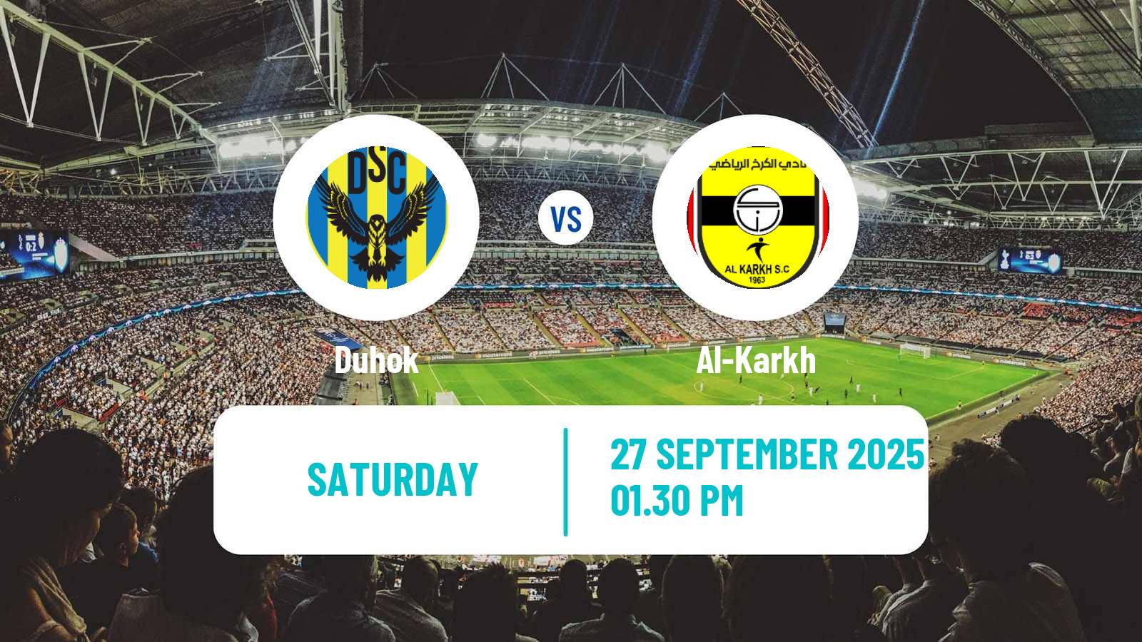 Football Iraqi Premier League Duhok - Al-Karkh