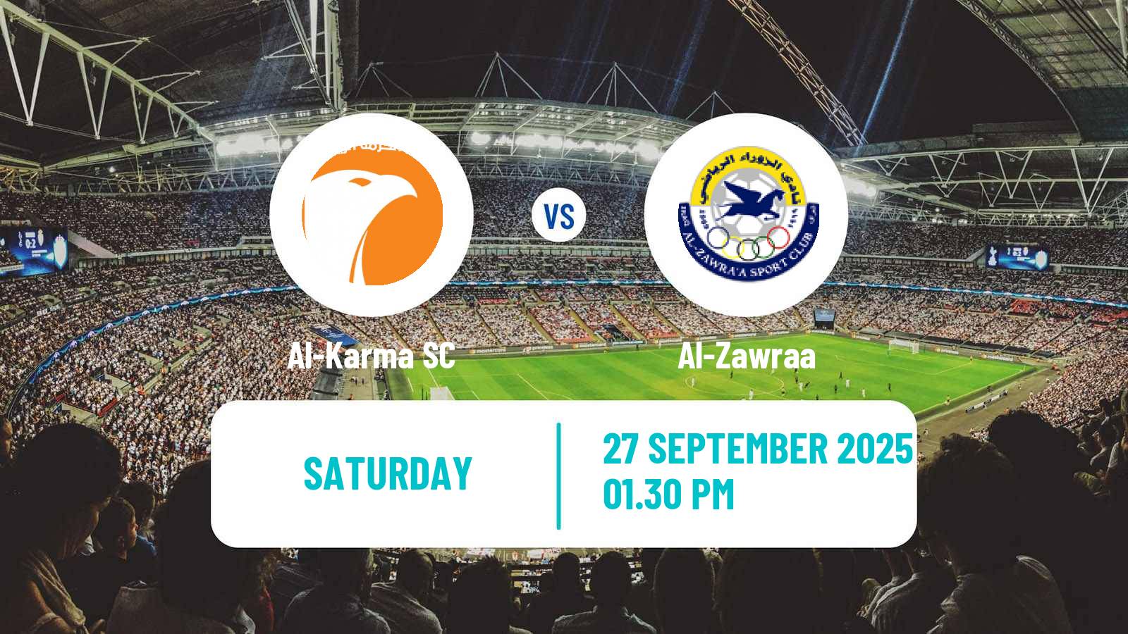 Football Iraqi Premier League Al-Karma - Al-Zawraa