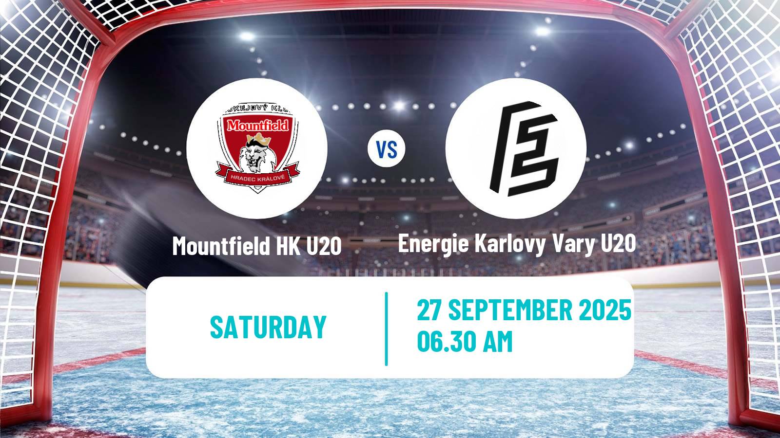 Hockey Czech ELJ Mountfield HK U20 - Energie Karlovy Vary U20