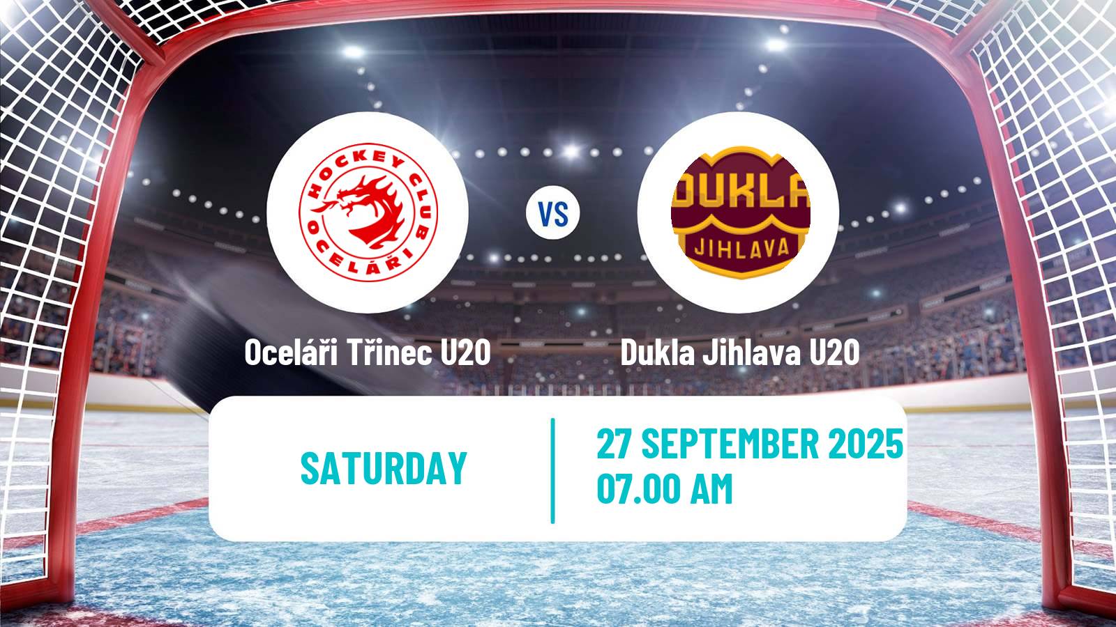 Hockey Czech ELJ Oceláři Třinec U20 - Dukla Jihlava U20