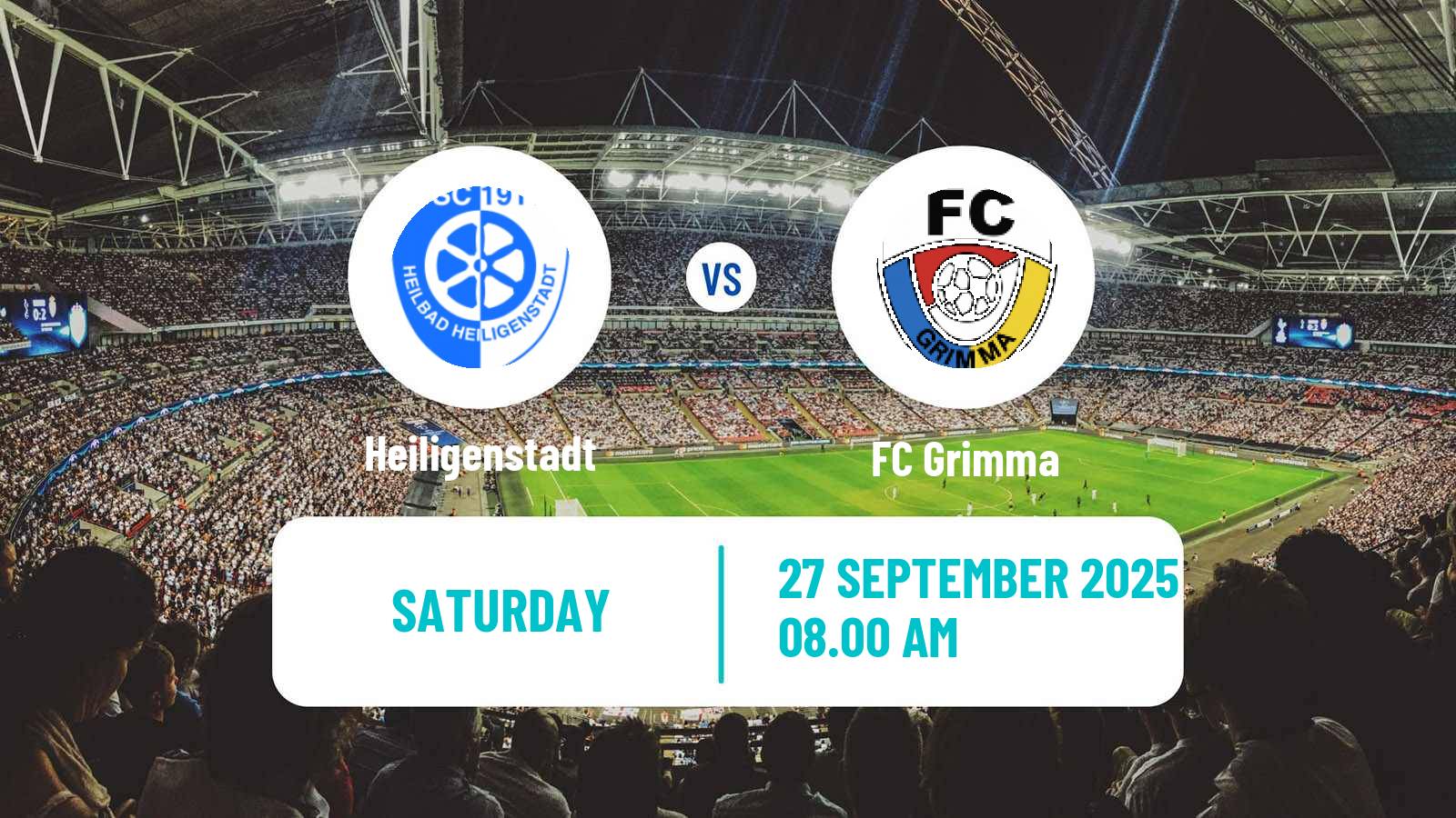 Football German Oberliga NOFV- Süd Heiligenstadt - Grimma
