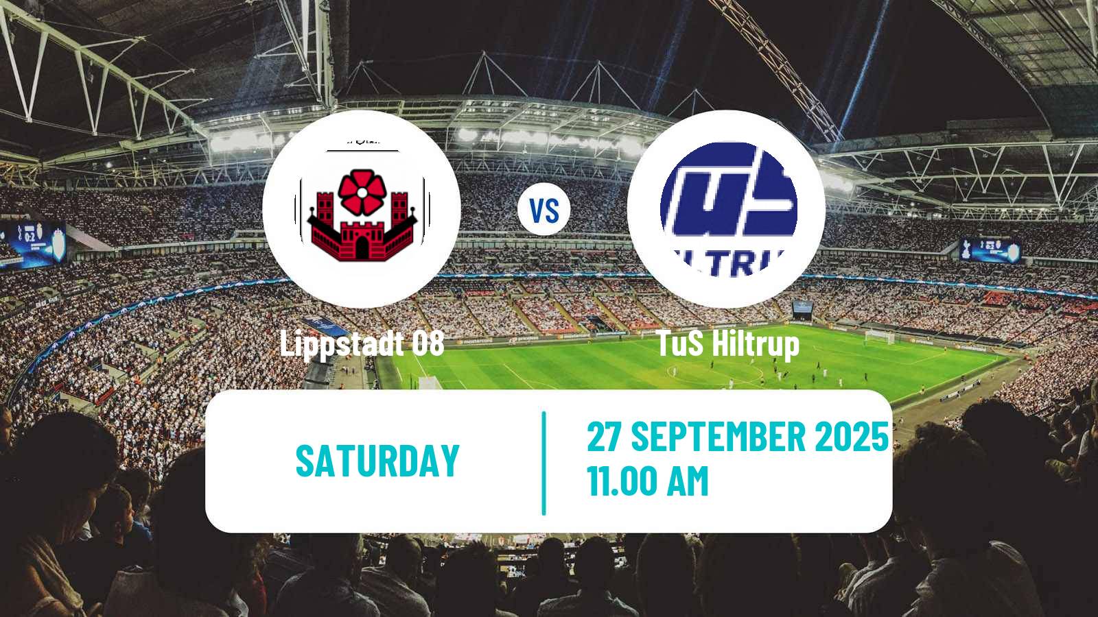 Football German Oberliga Westfalen Lippstadt 08 - Hiltrup
