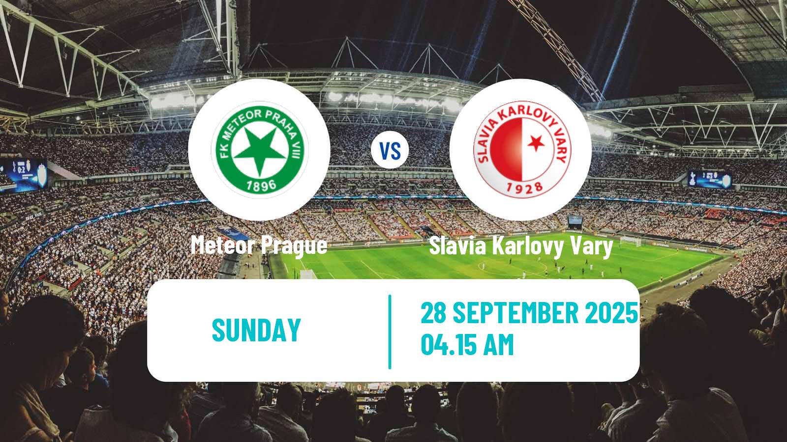 Football Czech Division B Meteor Prague - Slavia Karlovy Vary