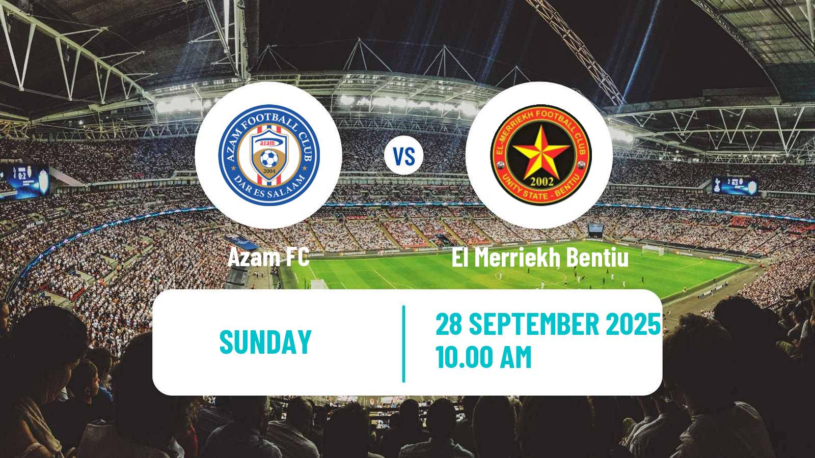 Football CAF Confederation Cup Azam - El Merriekh Bentiu
