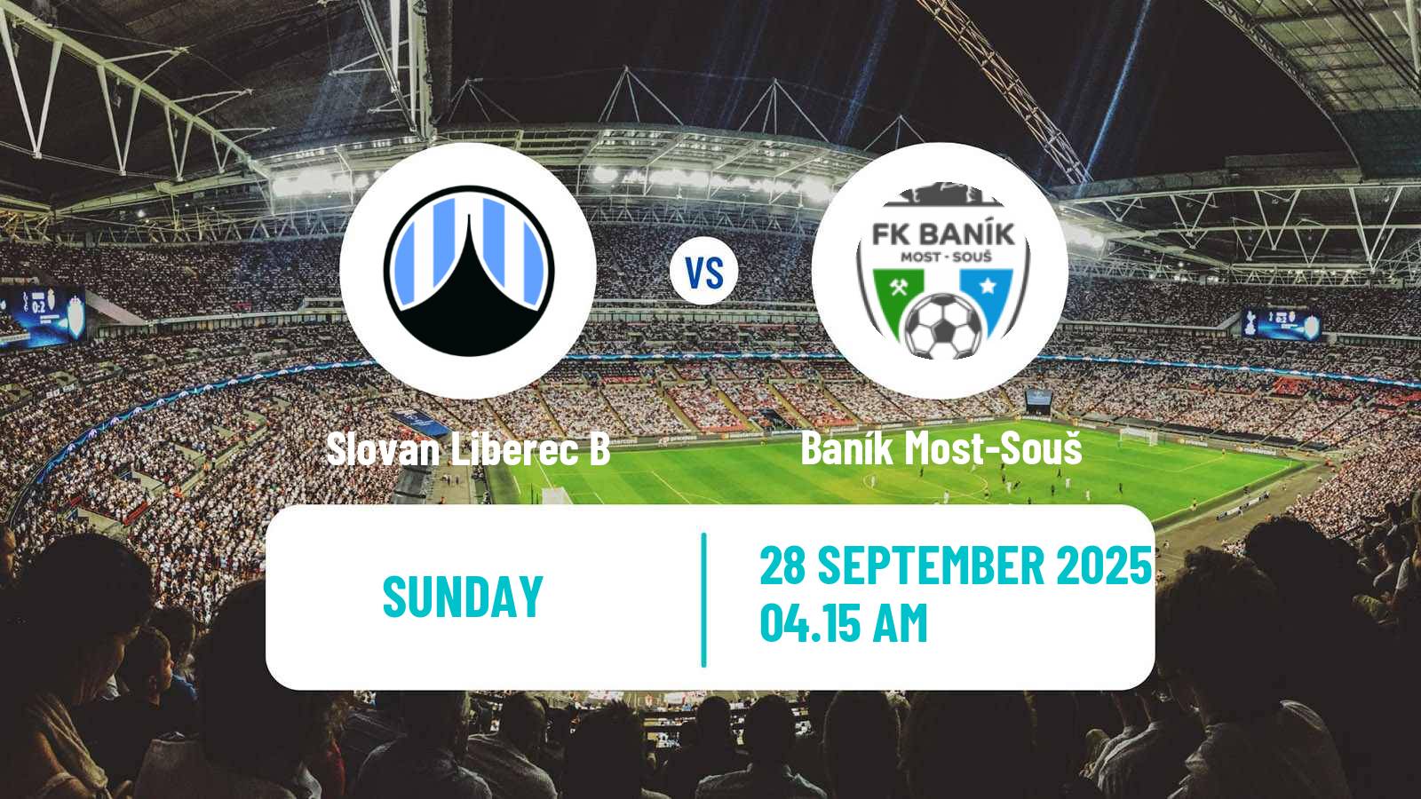 Football Czech CFL Group B Slovan Liberec B - Baník Most-Souš