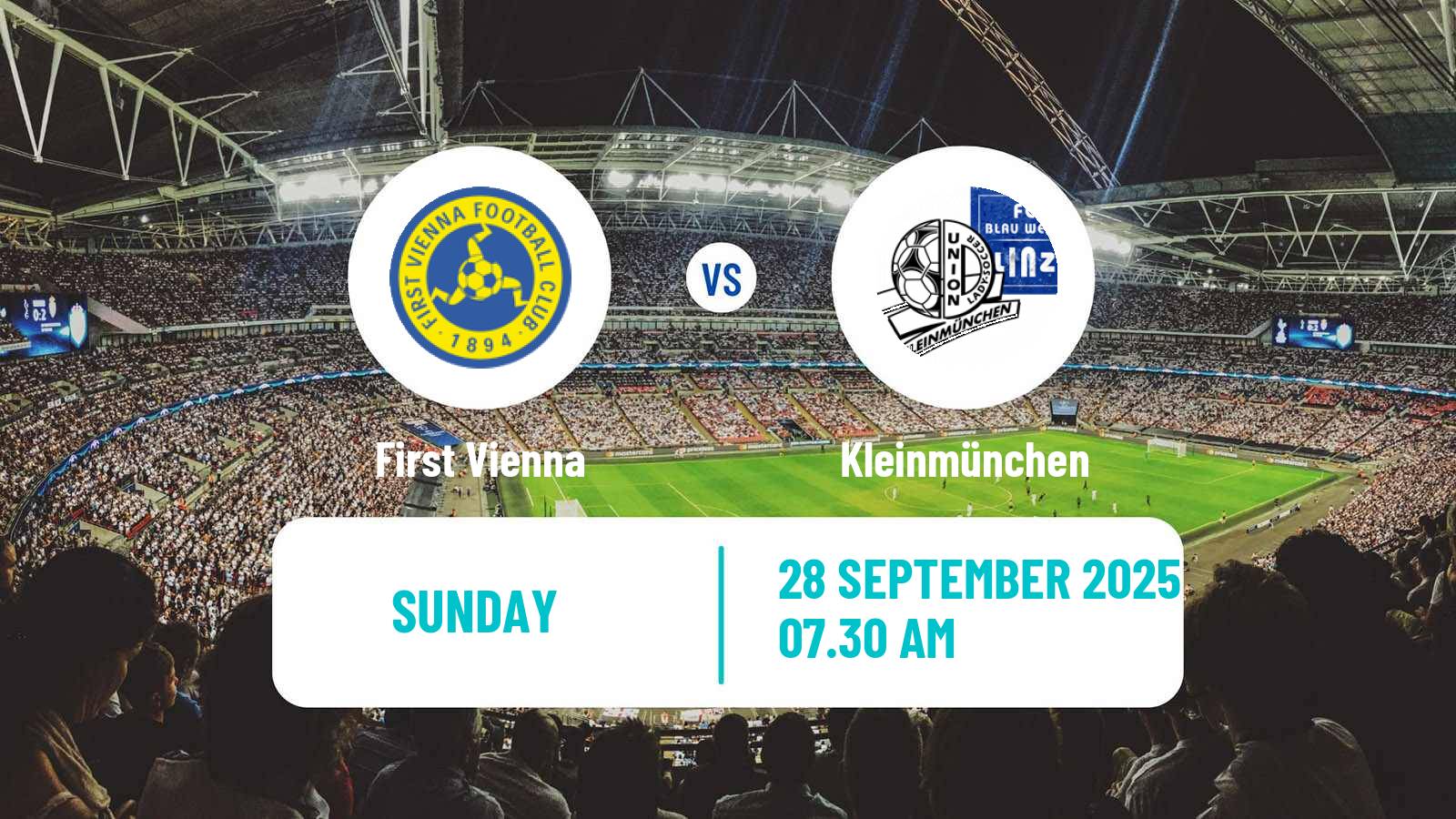 Football Austrian Bundesliga Women First Vienna - Kleinmünchen