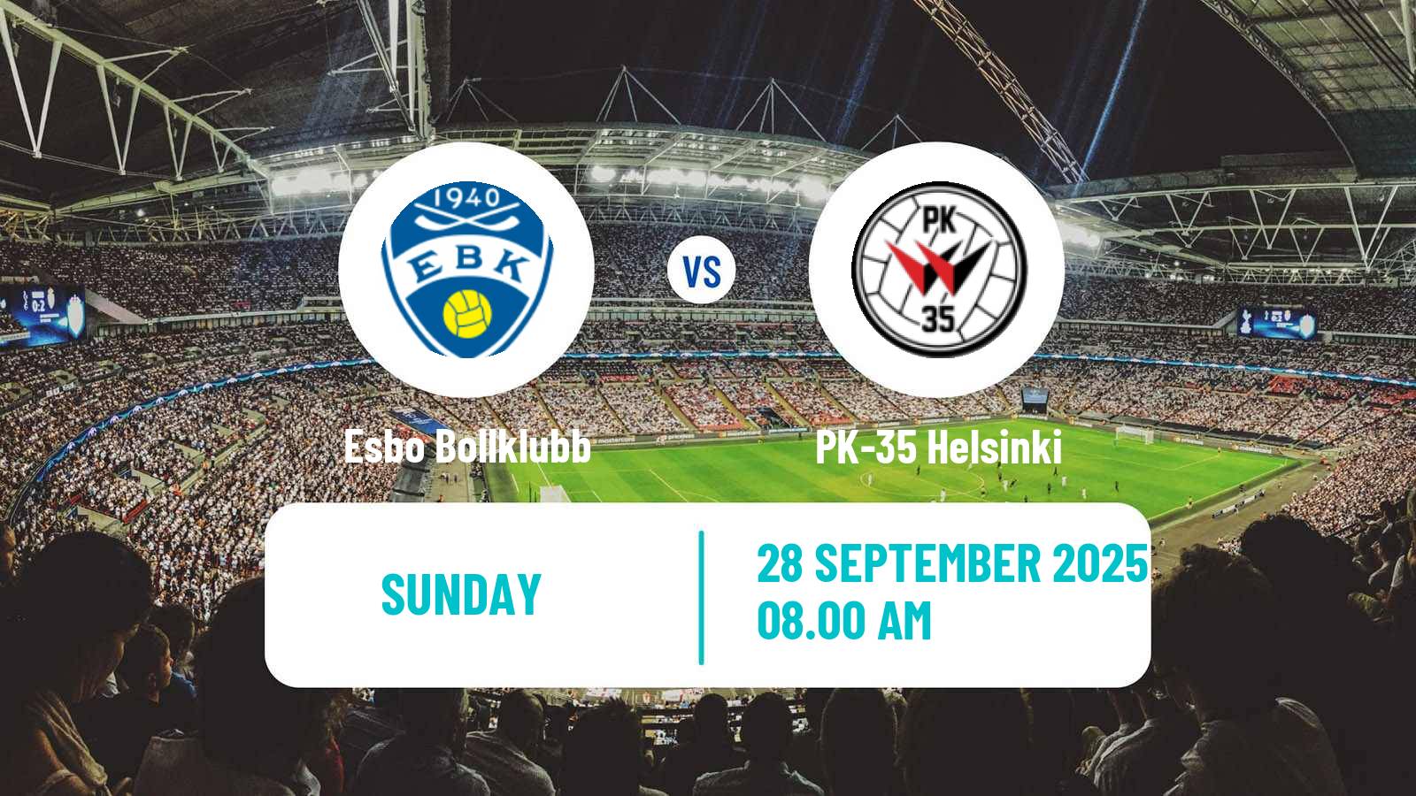 Football Finnish Kansallinen Liiga Women Esbo Bollklubb - PK-35 Helsinki