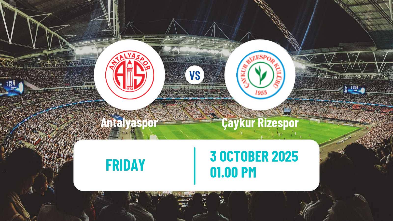 Football Turkish Super League Antalyaspor - Çaykur Rizespor