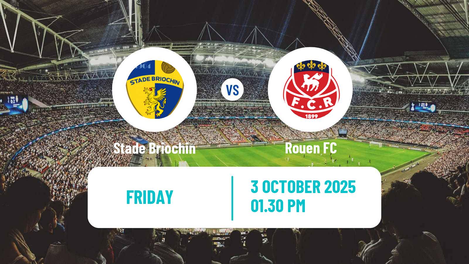 Football French National League Stade Briochin - Rouen FC