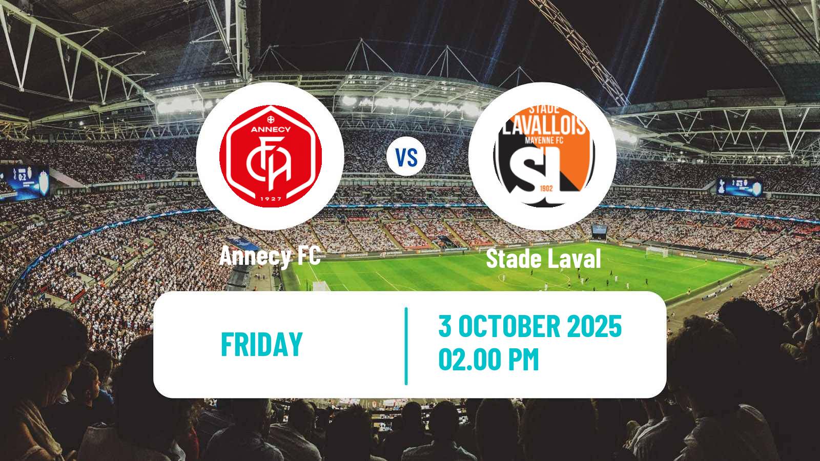 Football French Ligue 2 Annecy - Laval