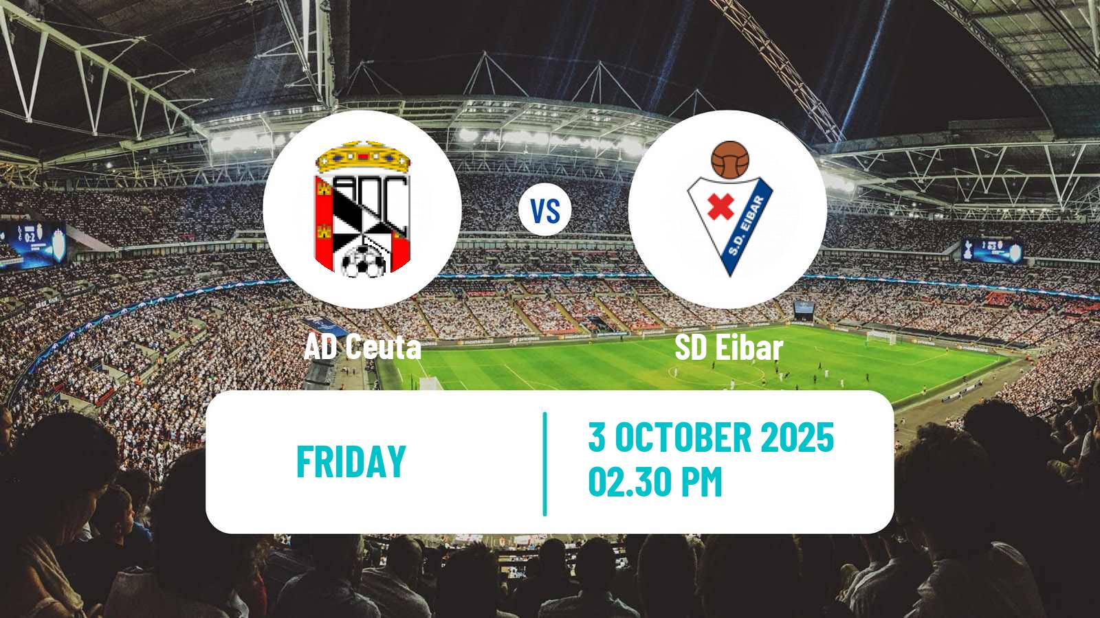 Football Spanish LaLiga2 Ceuta - Eibar