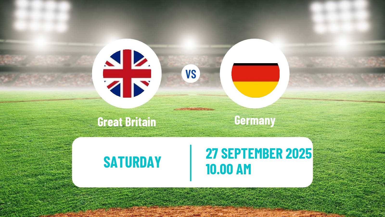 Baseball European Championship Baseball Great Britain - Germany