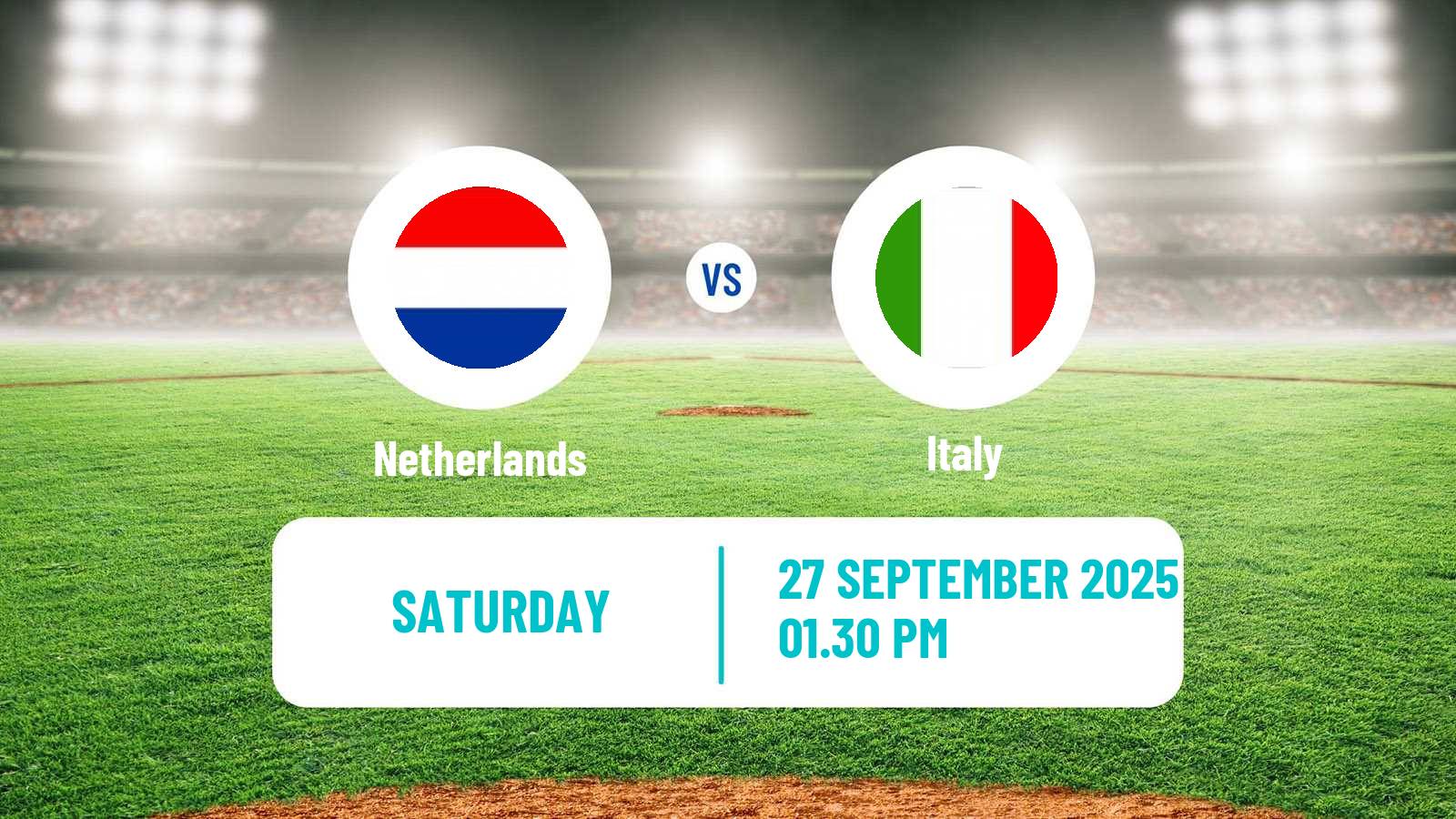Baseball European Championship Baseball Netherlands - Italy