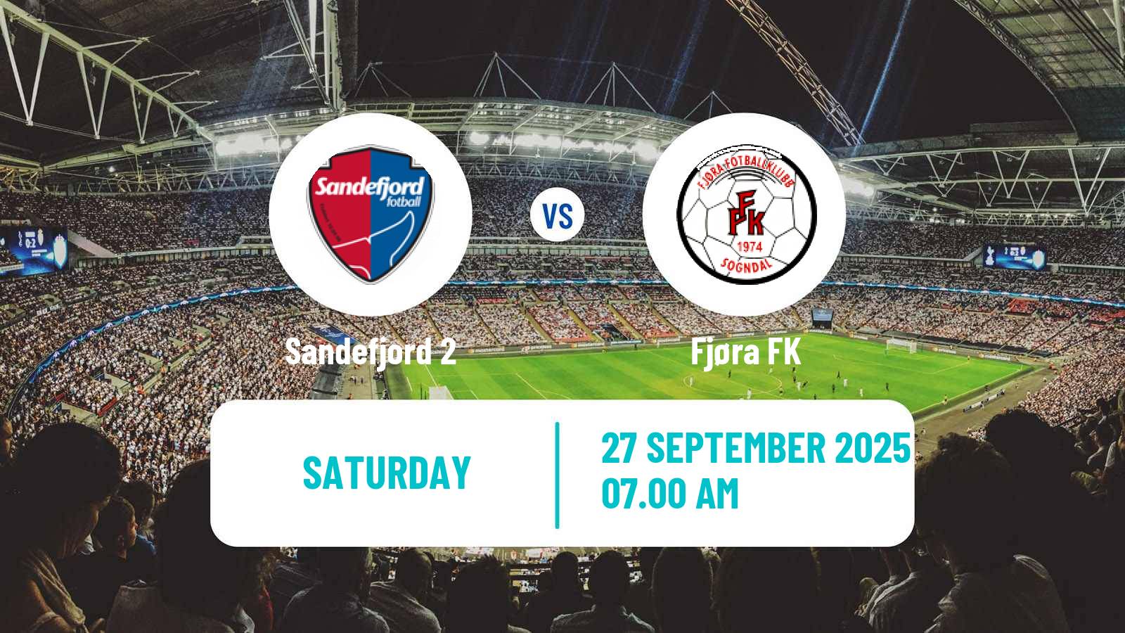 Football Norwegian Division 3 - Group 4 Sandefjord 2 - Fjøra