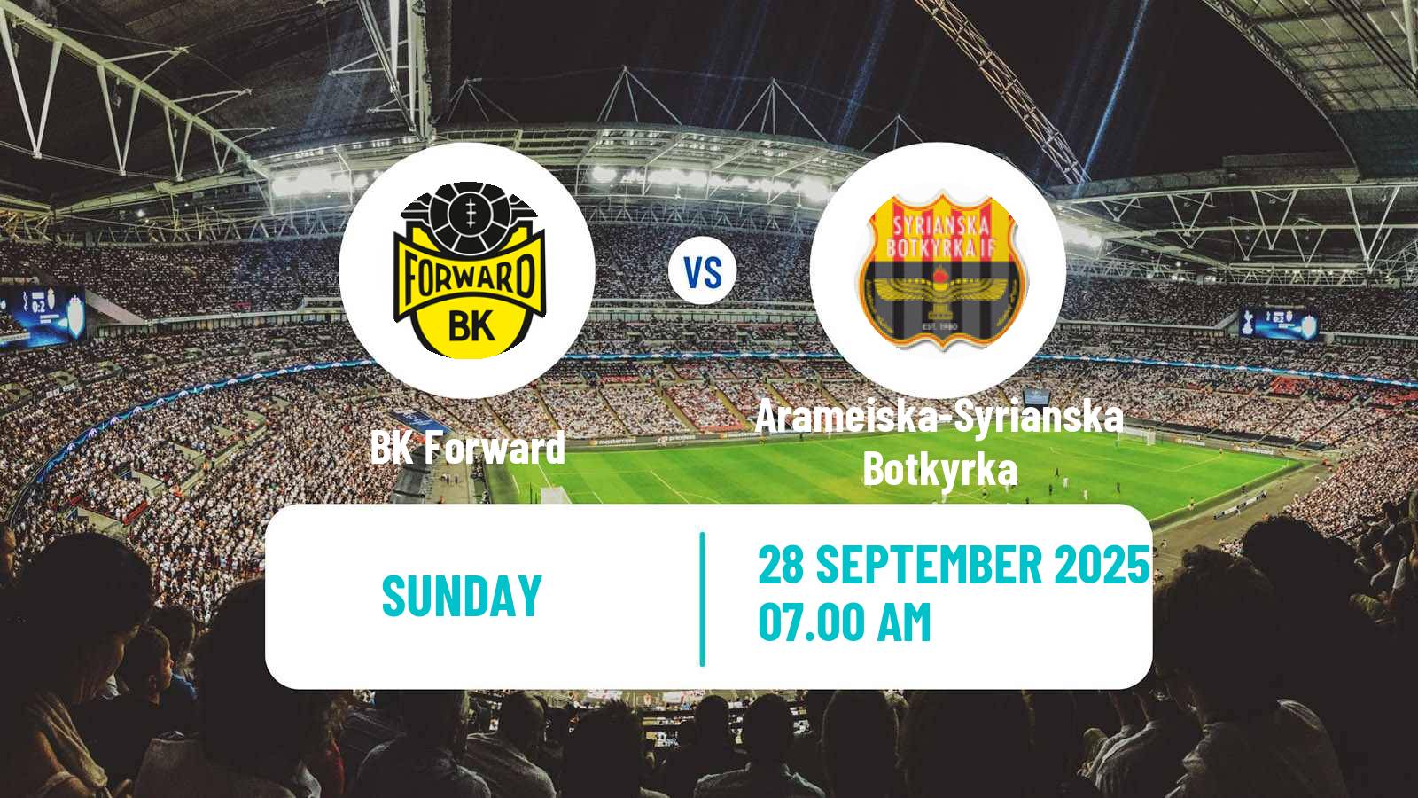 Football Swedish Division 2 - Södra Svealand Forward - Arameiska-Syrianska Botkyrka