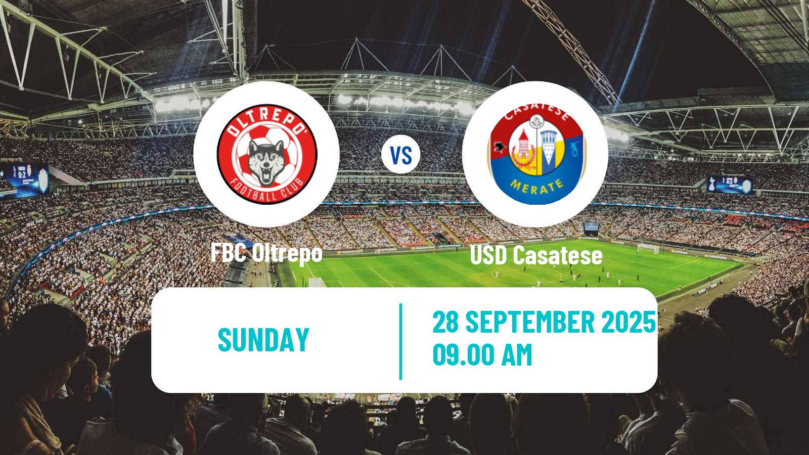 Football Italian Serie D - Group B Oltrepo - Casatese