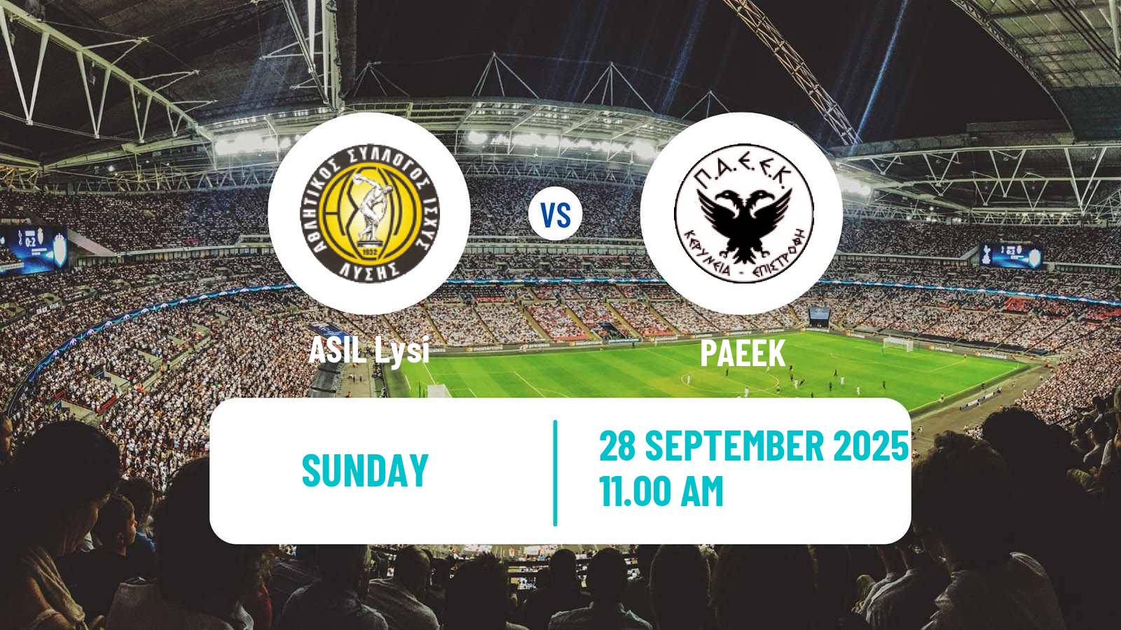 Football Cypriot Division 2 ASIL Lysi - PAEEK