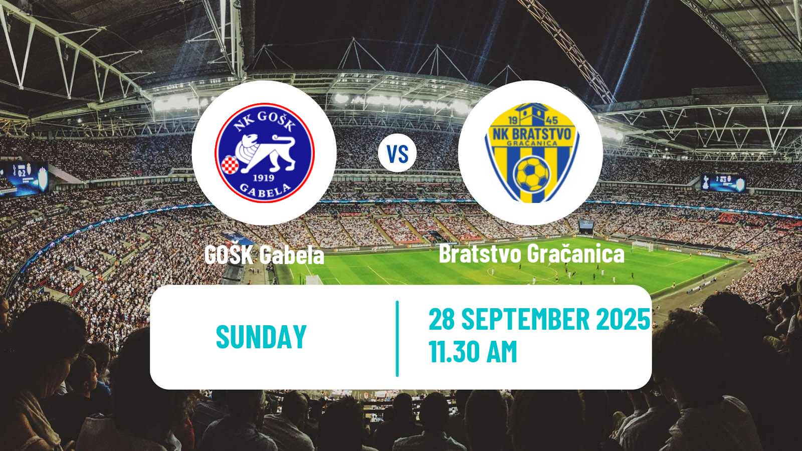Football Bosnian Prva Liga FBiH GOŠK Gabela - Bratstvo Gračanica