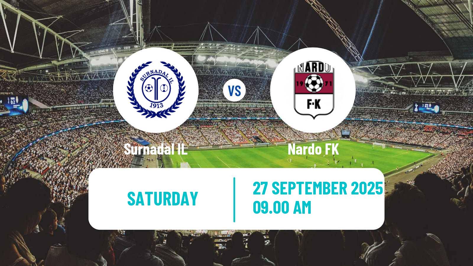 Football Norwegian Division 3 - Group 2 Surnadal IL - Nardo
