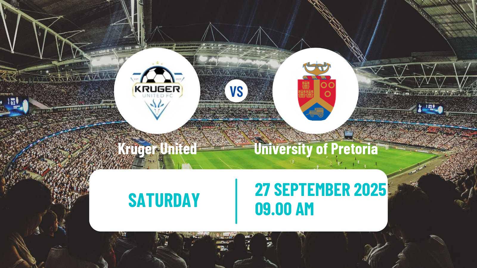 Football South African First Division Kruger United - University of Pretoria