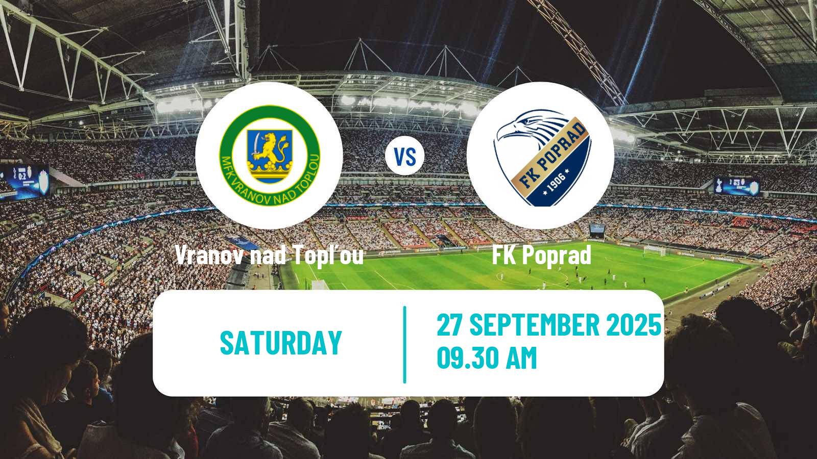 Football Slovak 3 Liga East Vranov nad Topľou - Poprad