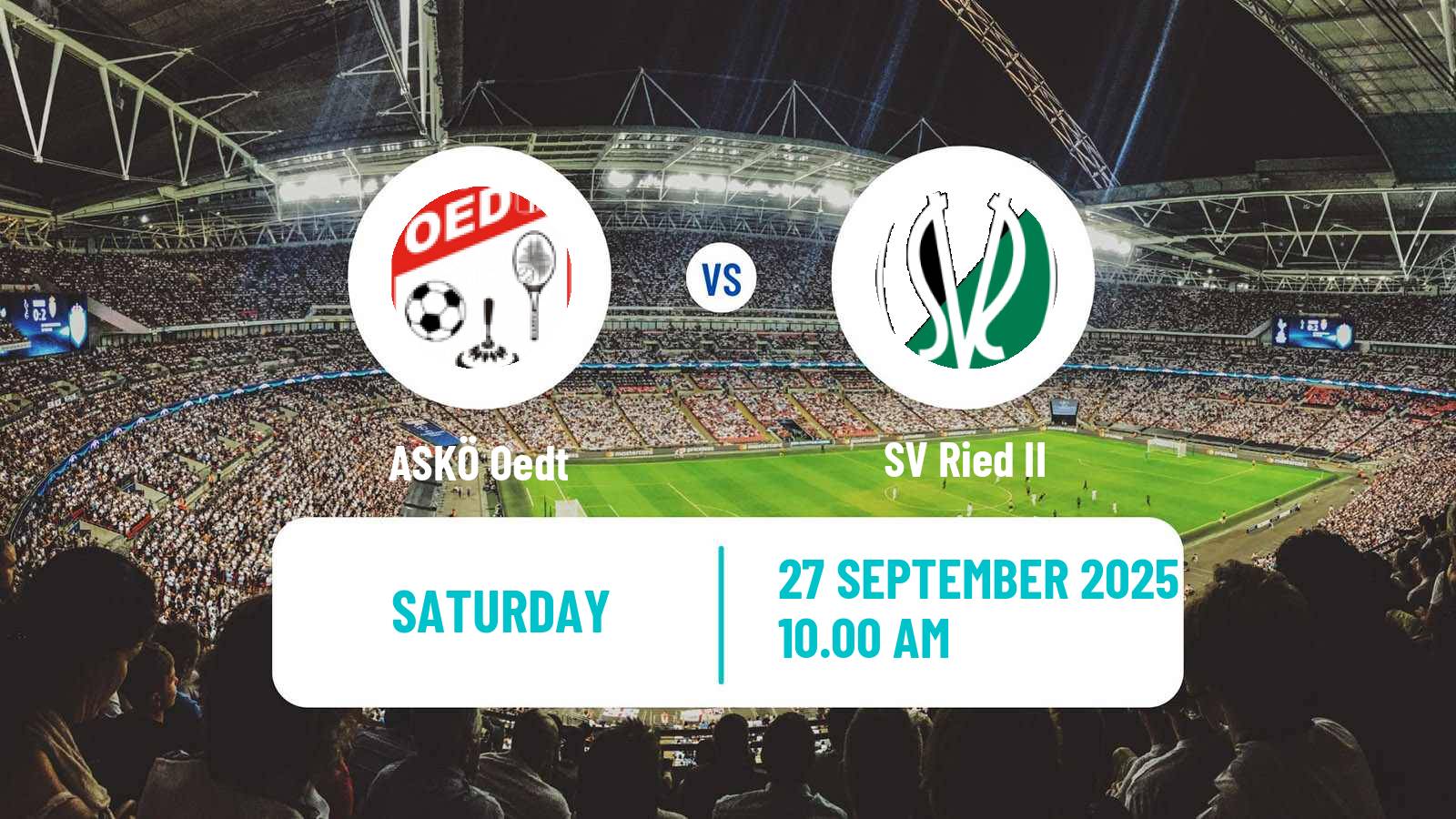 Football Austrian Regionalliga Central ASKÖ Oedt - Ried II