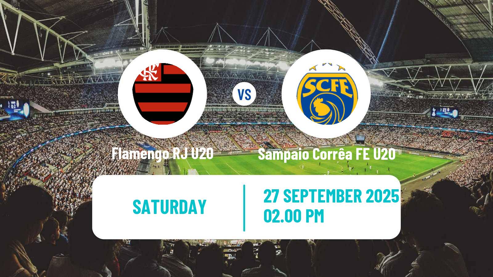 Football Brazilian Carioca U20 Flamengo RJ U20 - Sampaio Corrêa FE U20