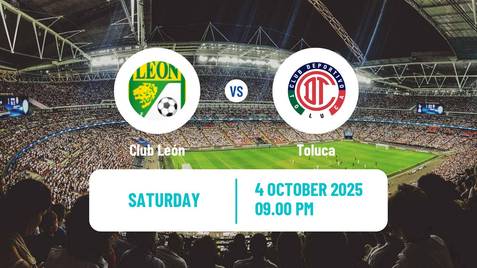 Football Mexican Liga MX Club León - Toluca