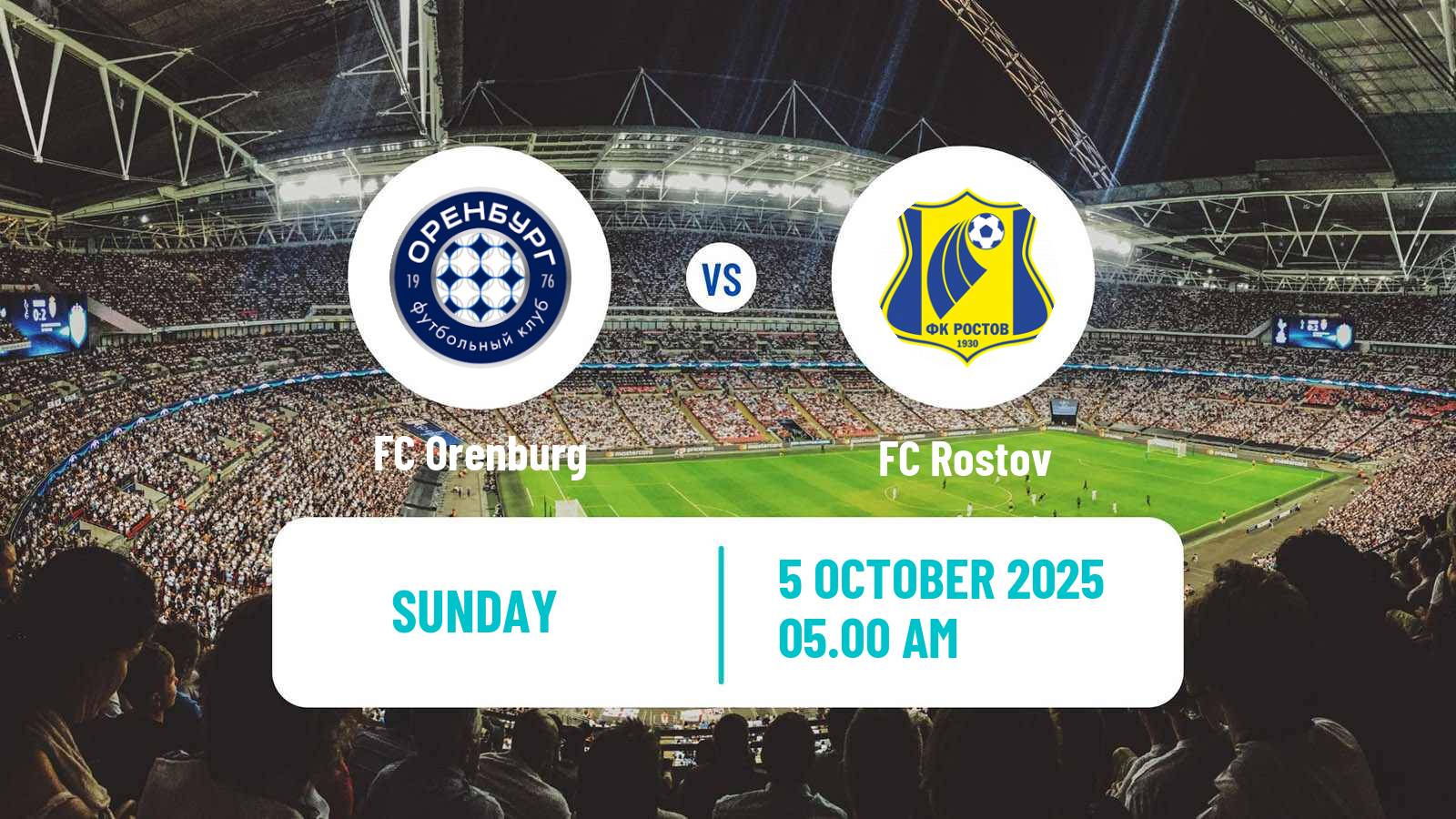 Football Russian Premier League Orenburg - Rostov