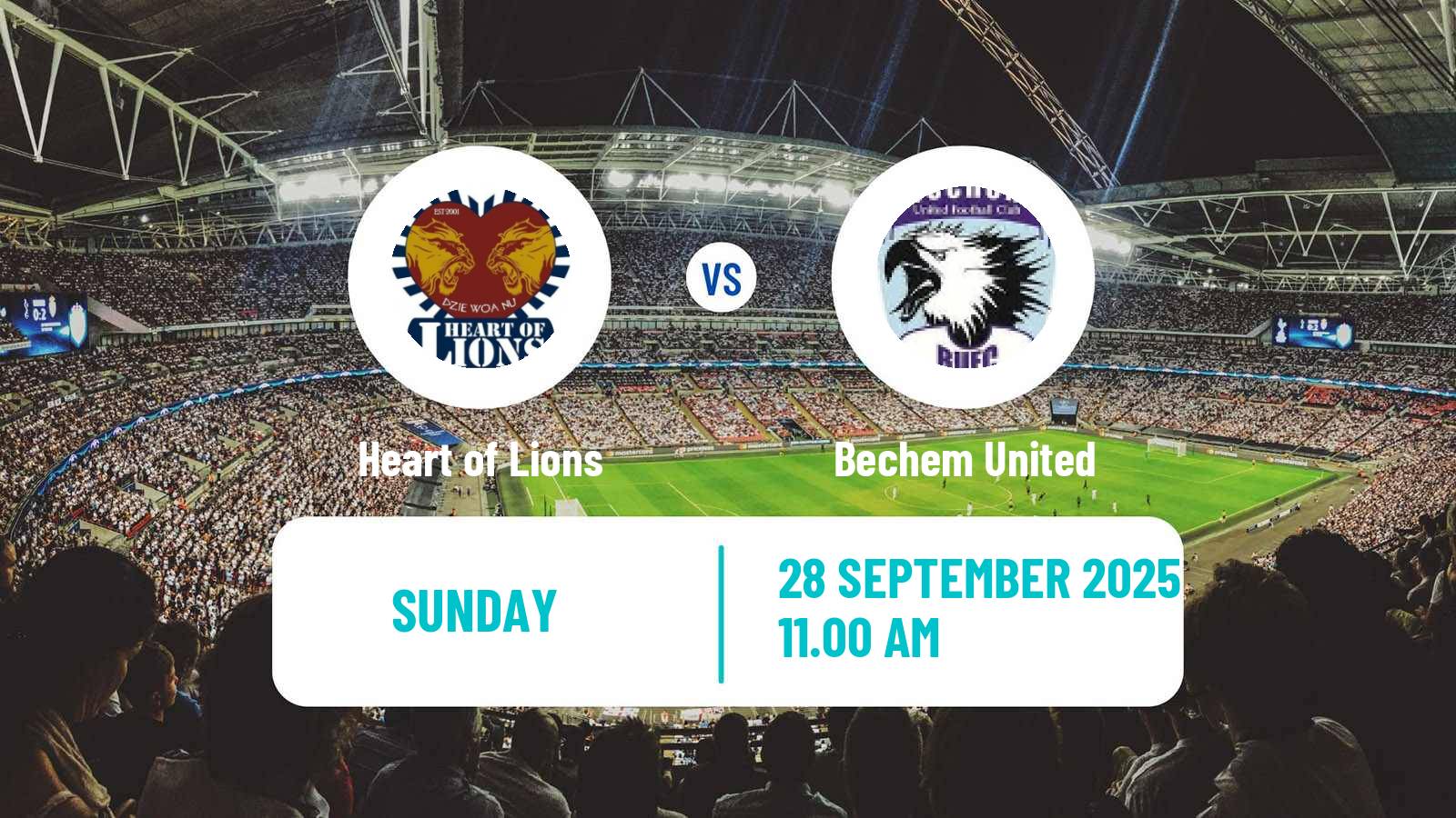 Football Ghanaian Premier League Heart of Lions - Bechem United