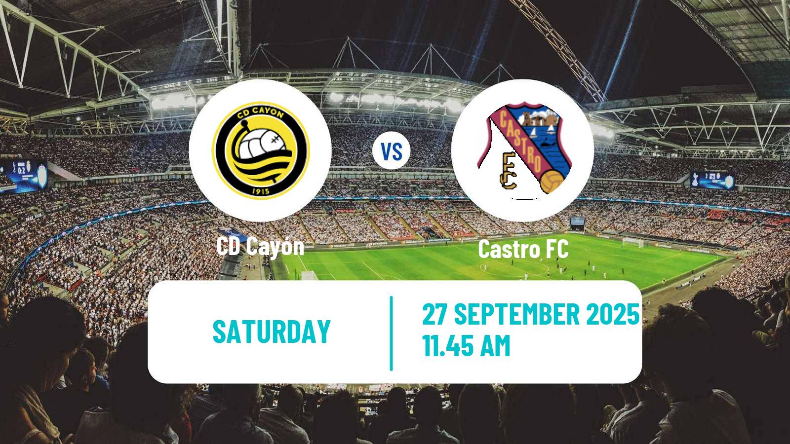Football Spanish Tercera RFEF - Group 3 Cayón - Castro