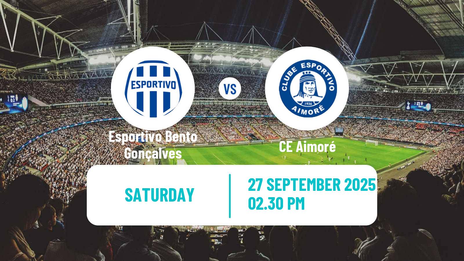 Football Brazilian Copa FGF Esportivo Bento Gonçalves - Aimoré