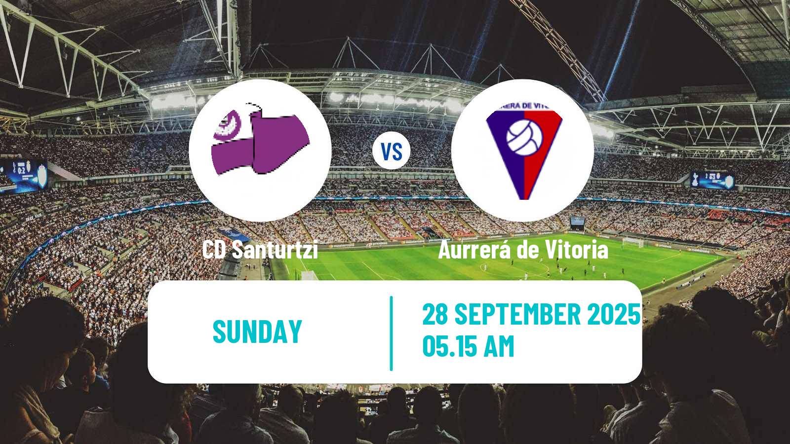 Football Spanish Tercera RFEF - Group 4 Santurtzi - Aurrerá de Vitoria