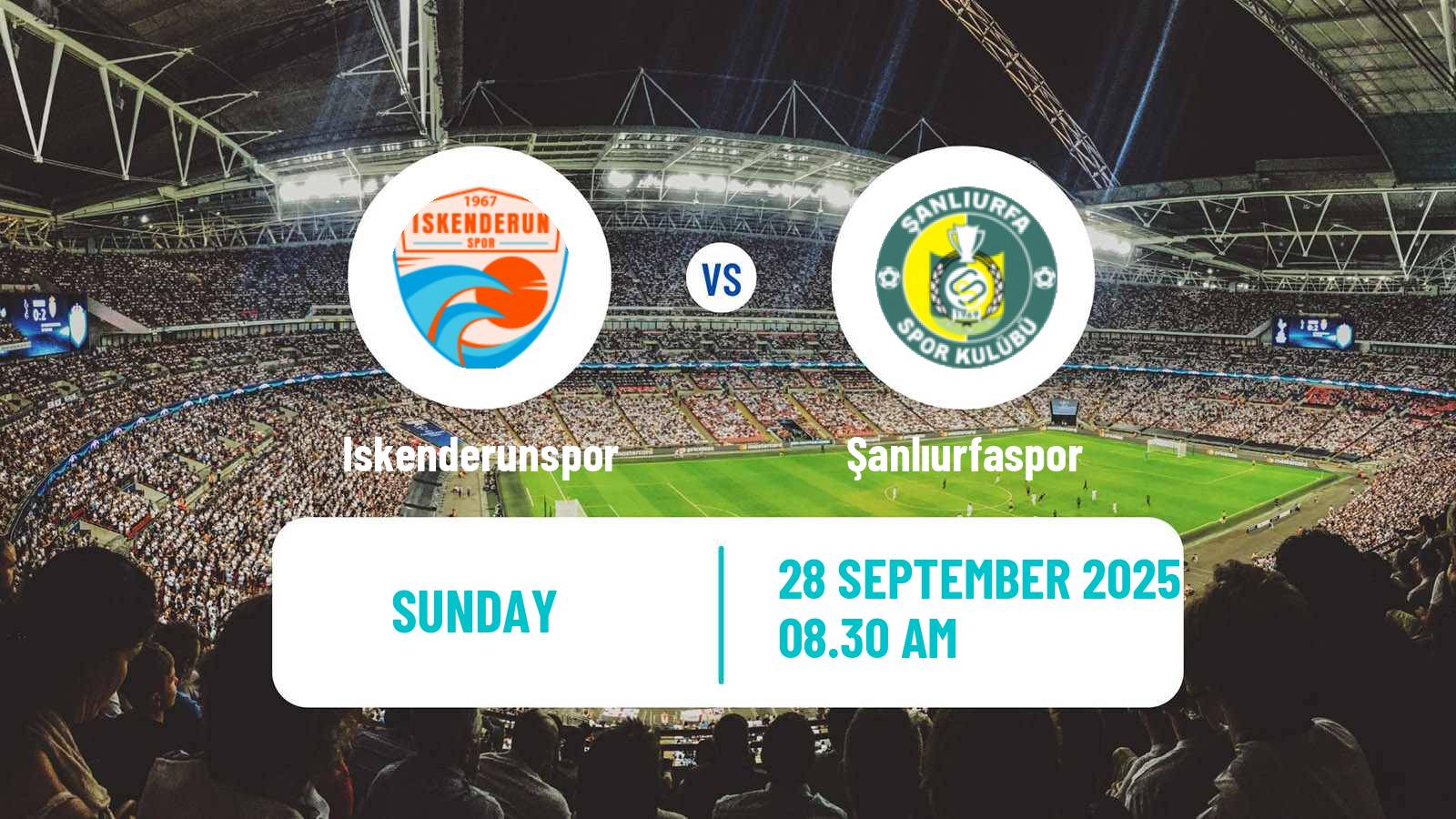 Football Turkish Second League White Group Iskenderunspor - Şanlıurfaspor