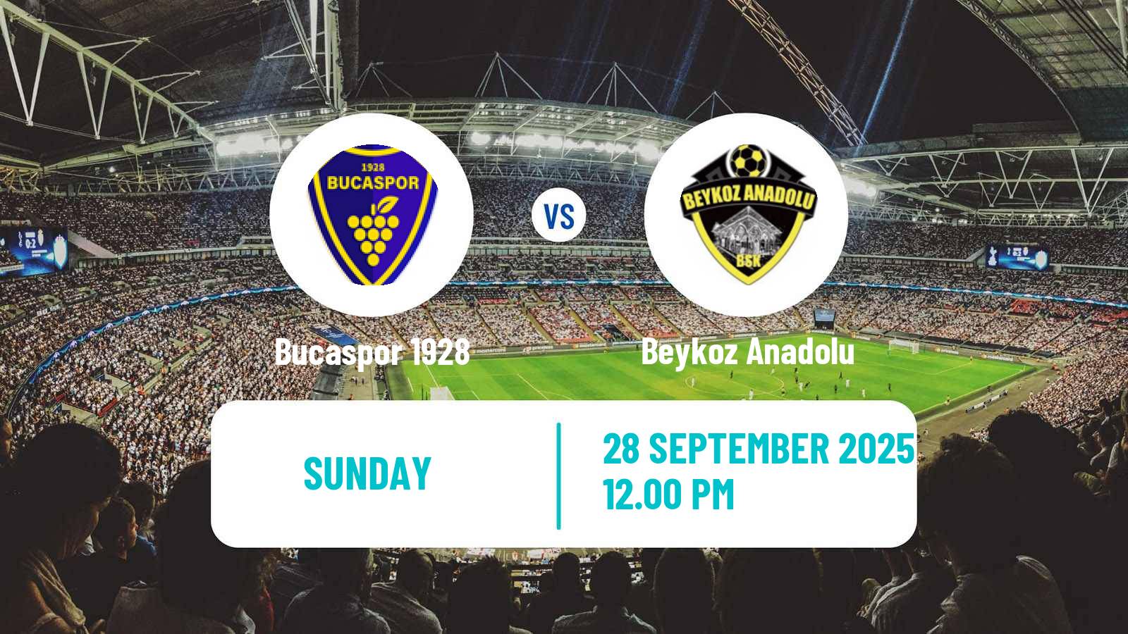 Football Turkish Second League White Group Bucaspor 1928 - Beykoz Anadolu