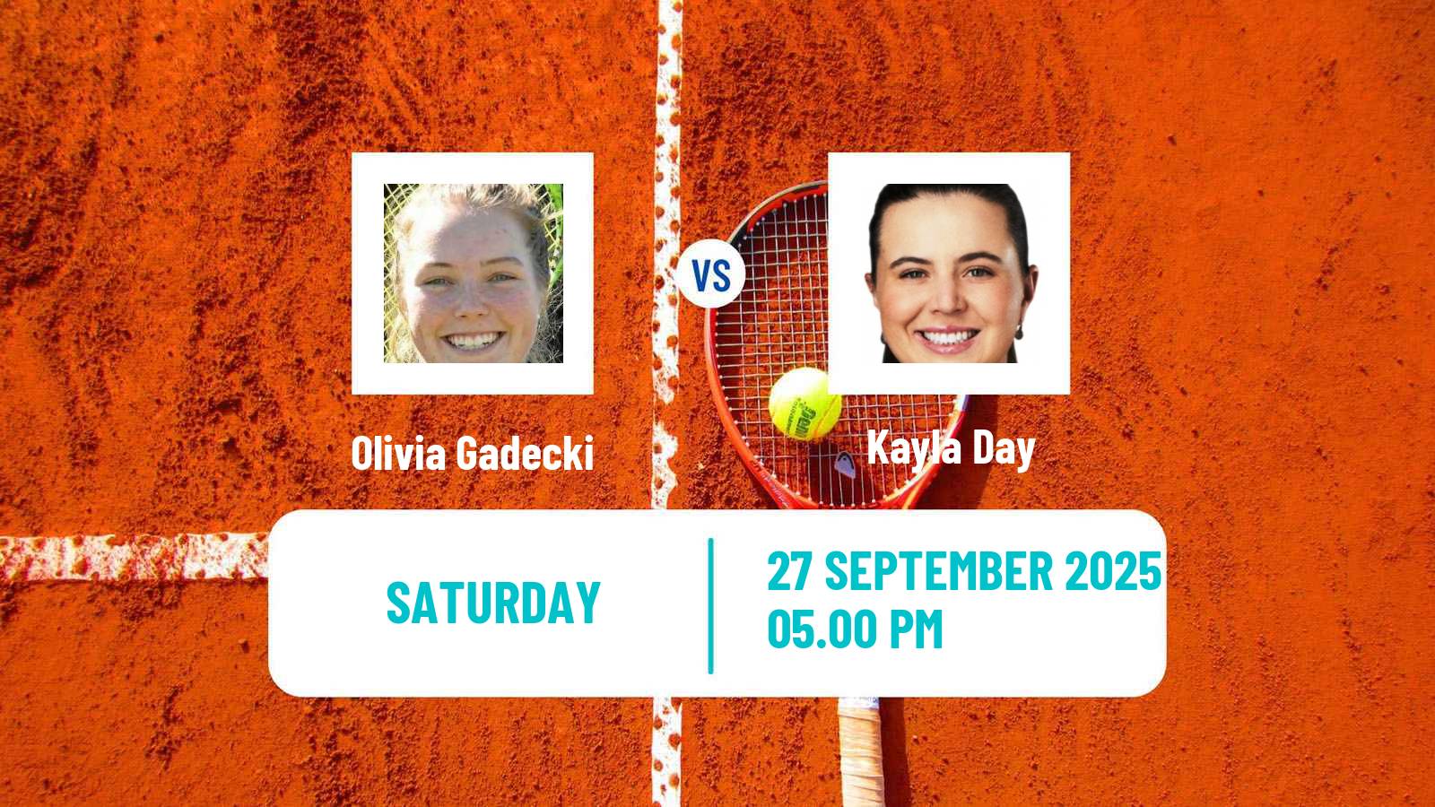 Tennis ITF W75 Templeton Ca Women Olivia Gadecki - Kayla Day