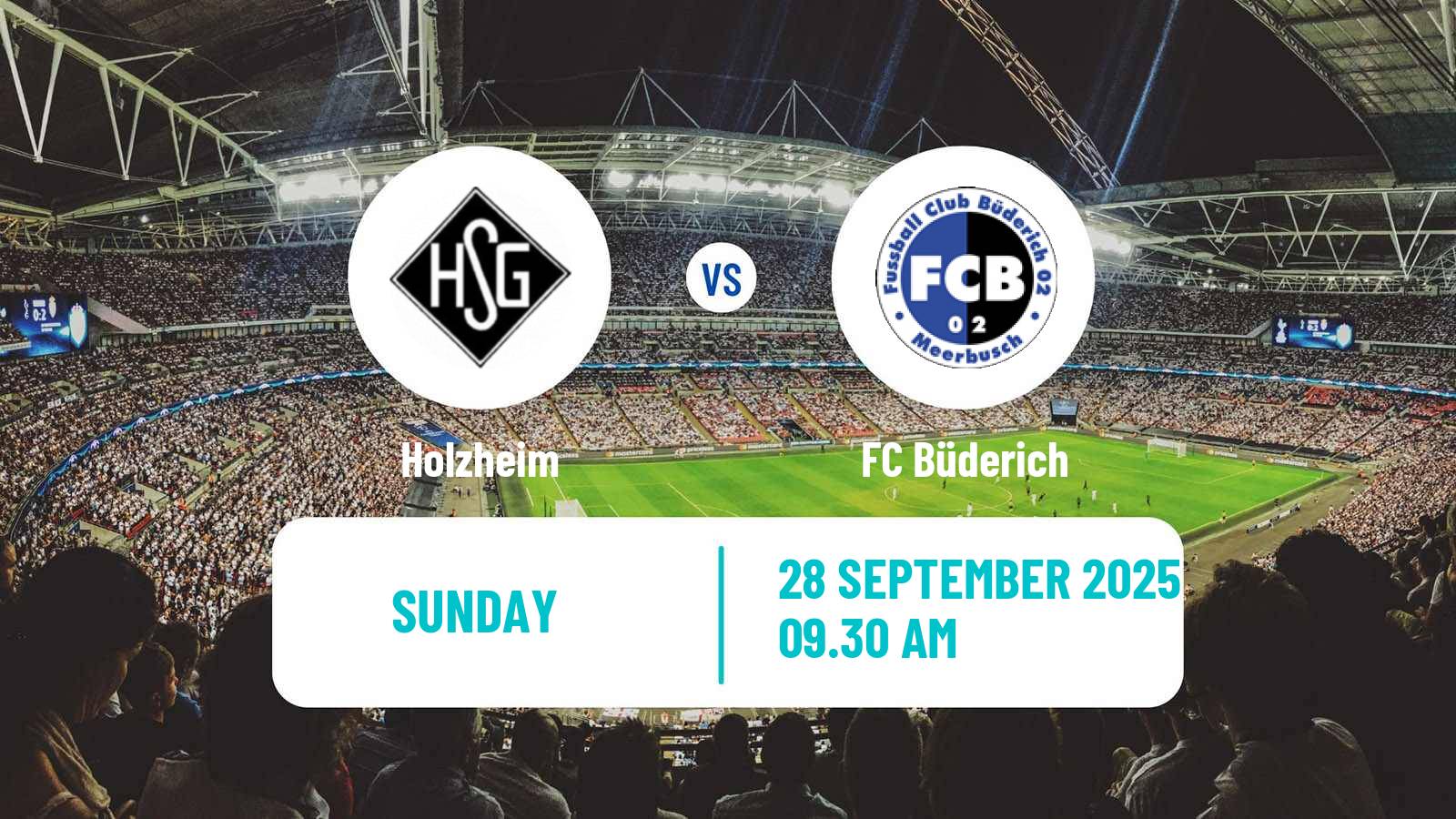 Football German Oberliga Niederrhein Holzheim - Büderich