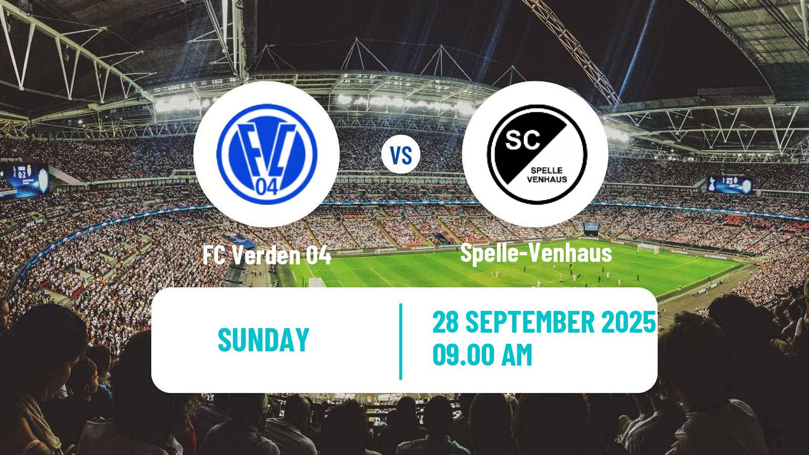 Football German Oberliga Niedersachsen Verden - Spelle-Venhaus