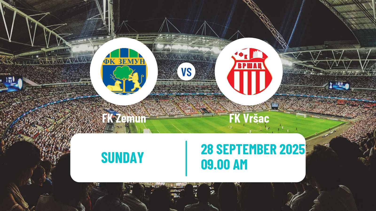 Football Serbian Prva Liga Zemun - Vršac