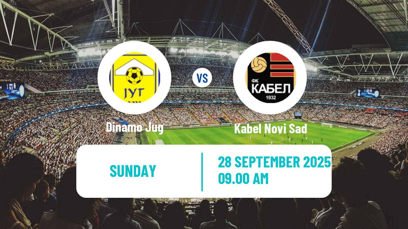 Football Serbian Prva Liga Dinamo Jug - Kabel Novi Sad