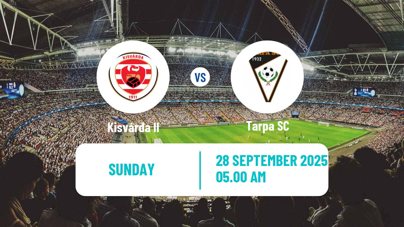 Football Hungarian NB III Northeast Kisvárda II - Tarpa
