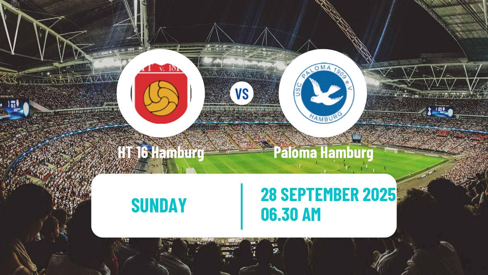 Football German Oberliga Hamburg HT 16 Hamburg - Paloma Hamburg