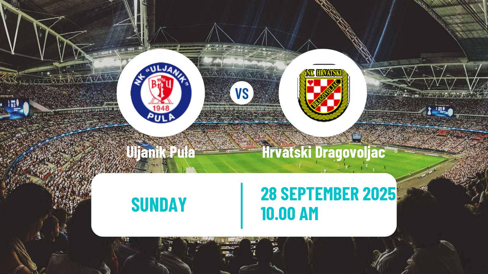 Football Croatian Druga NL Uljanik Pula - Hrvatski Dragovoljac