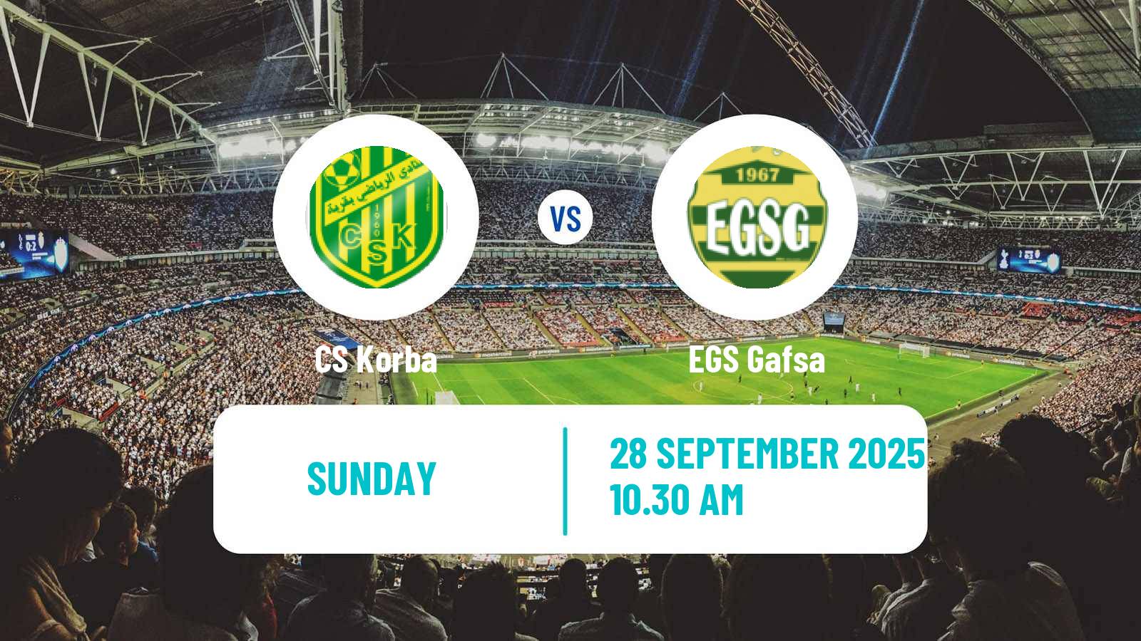 Football Tunisian Ligue 2 Korba - EGS Gafsa