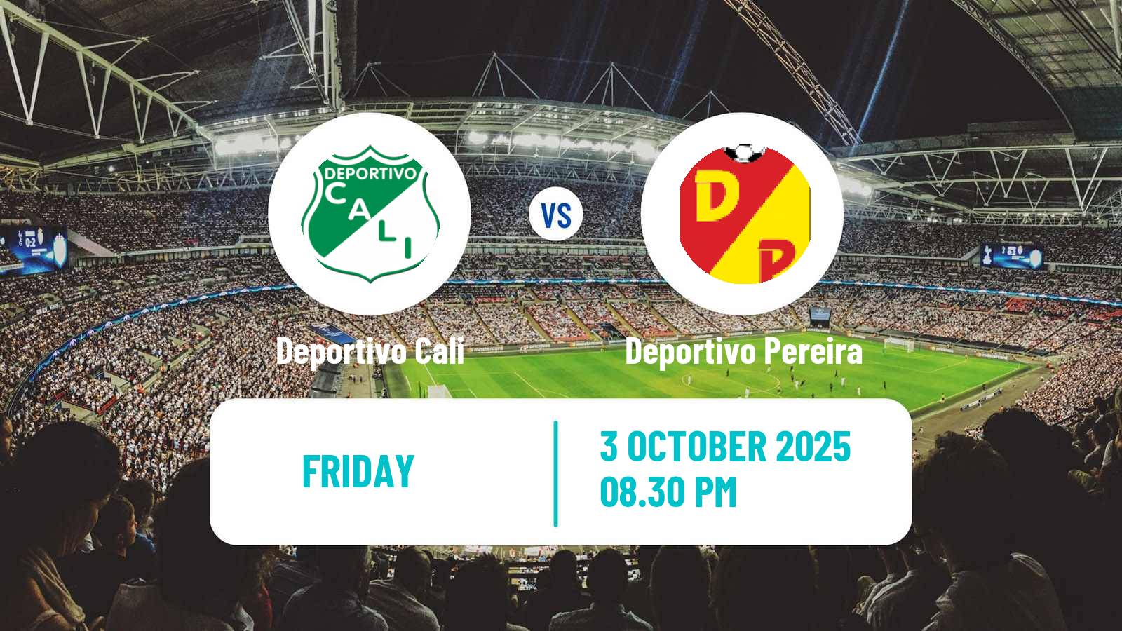 Football Colombian Primera A Deportivo Cali - Deportivo Pereira
